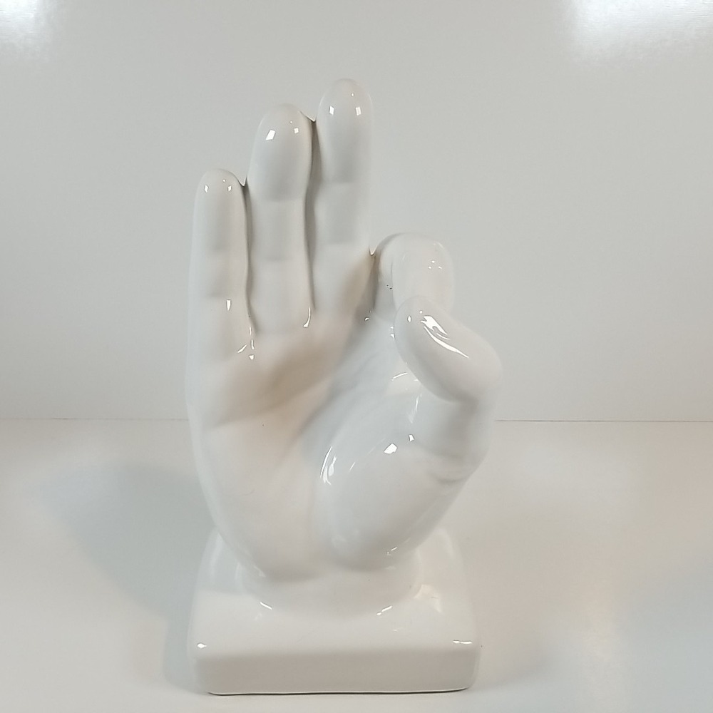 A-Ok Hand Sculpture Ceramic
